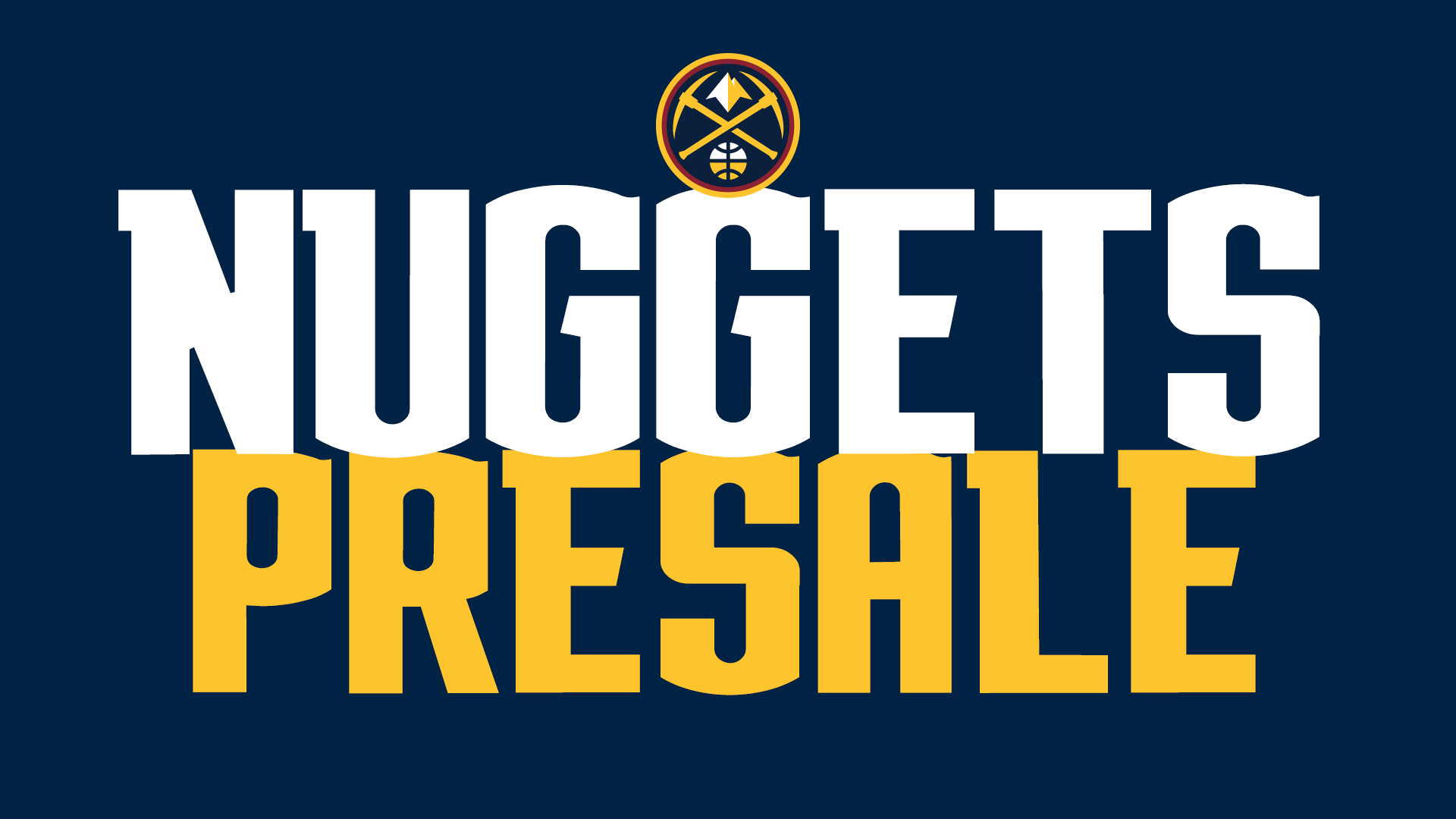 nuggets schedule presale